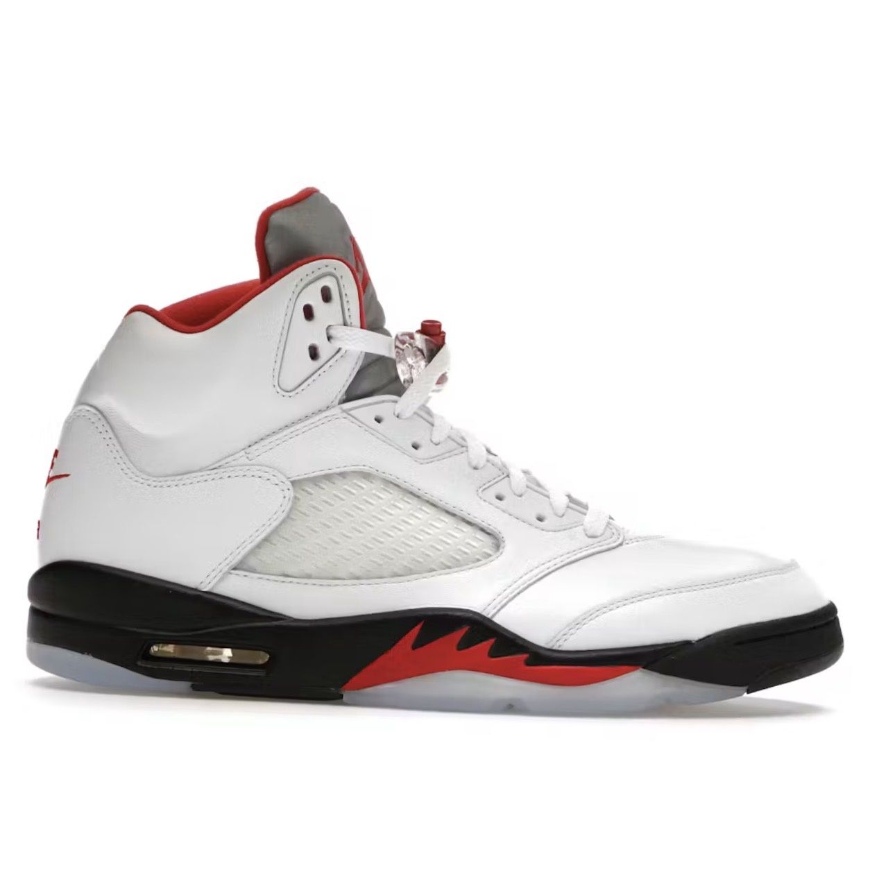 Air Jordan 5 Fire Red Silver Tongue
