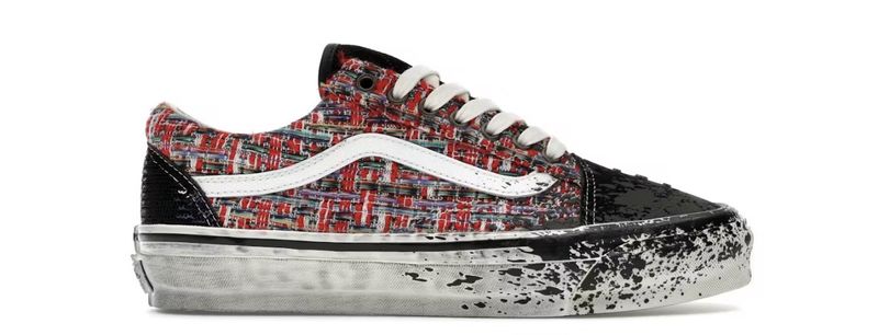 Vans Premium Old School Charms Red Black