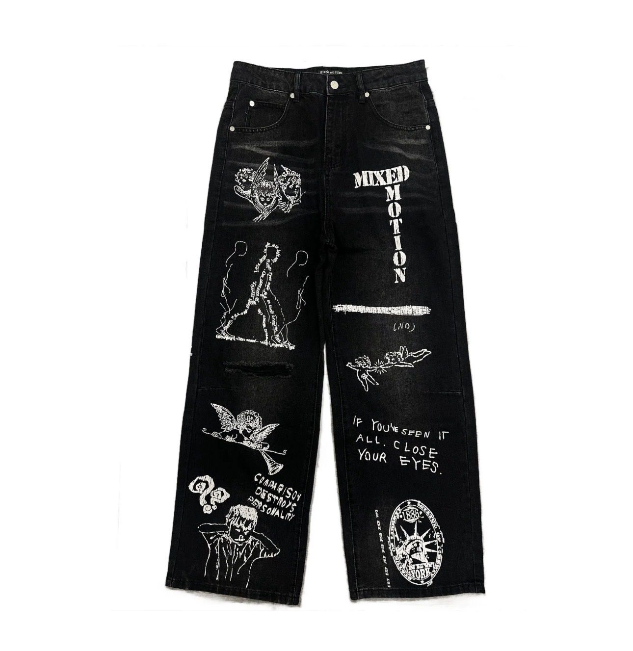 Mixed Emotion Canvas Denim Black