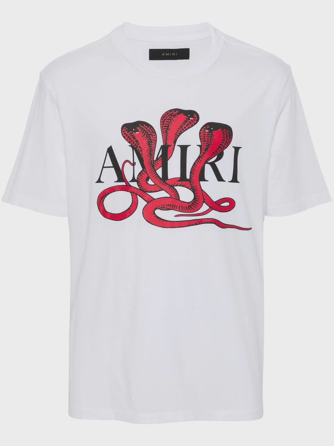 Amiri Snake Tee White red