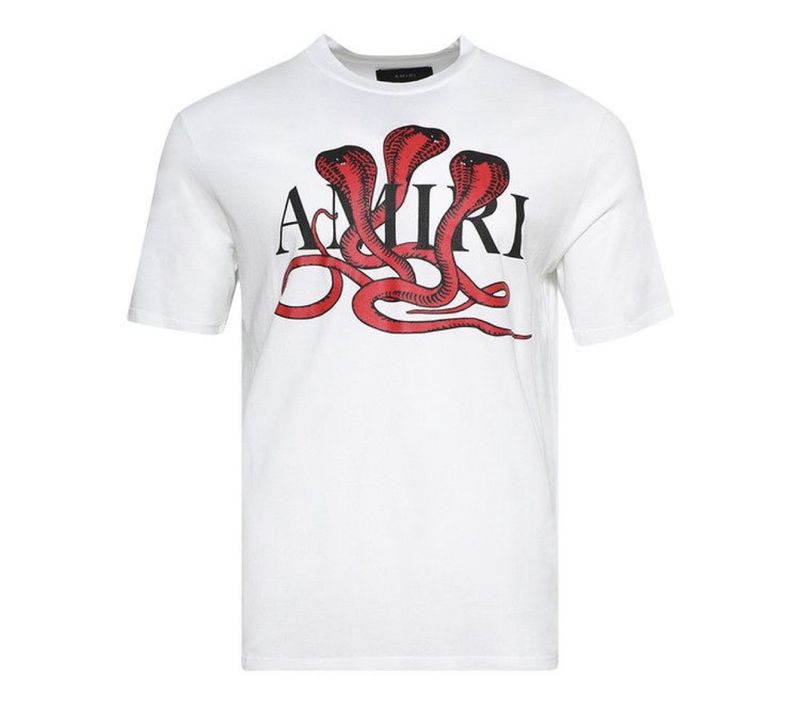 Amiri Snake Tee White red