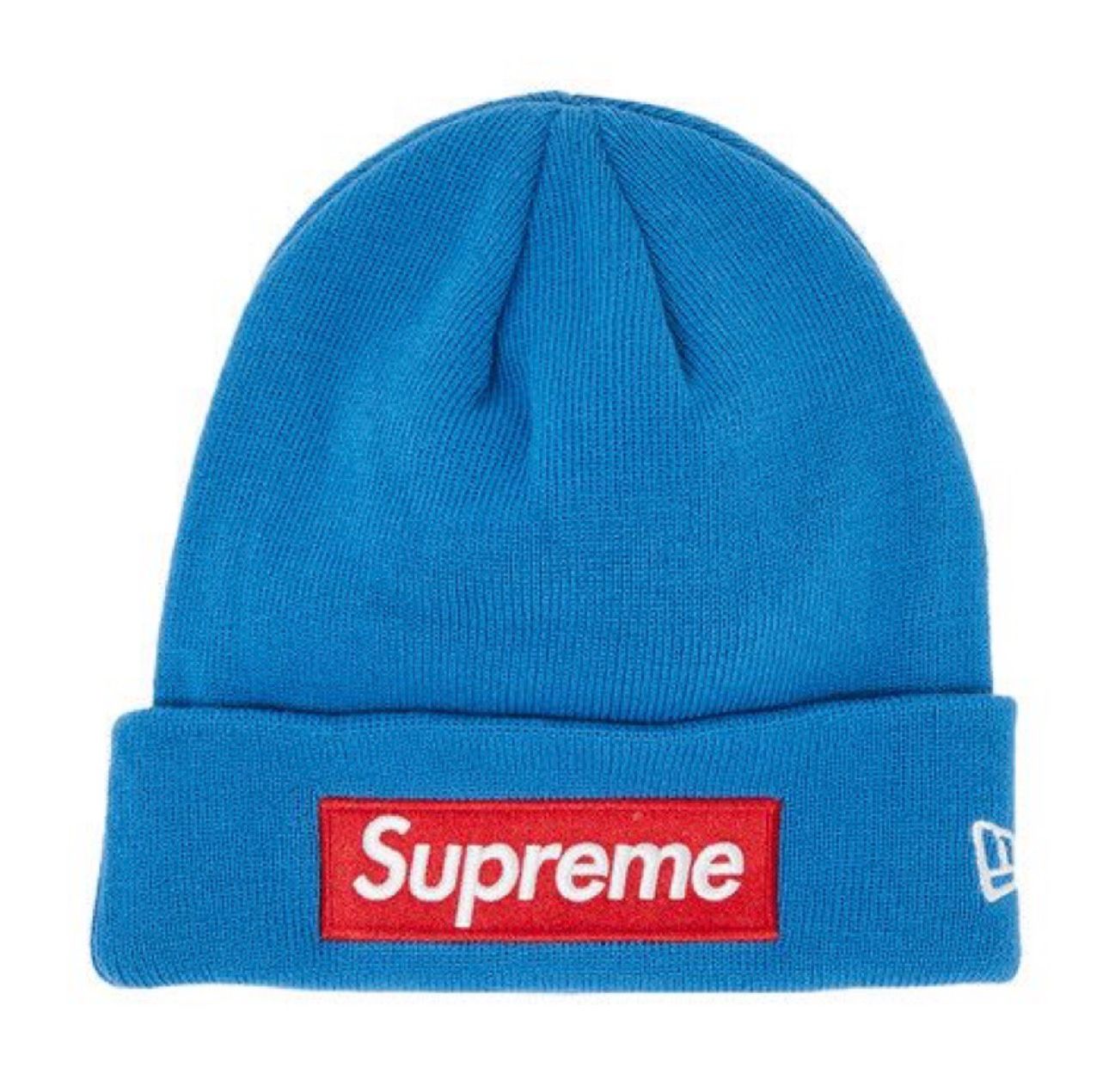 Supreme New Era Box Logo Beanie Blue