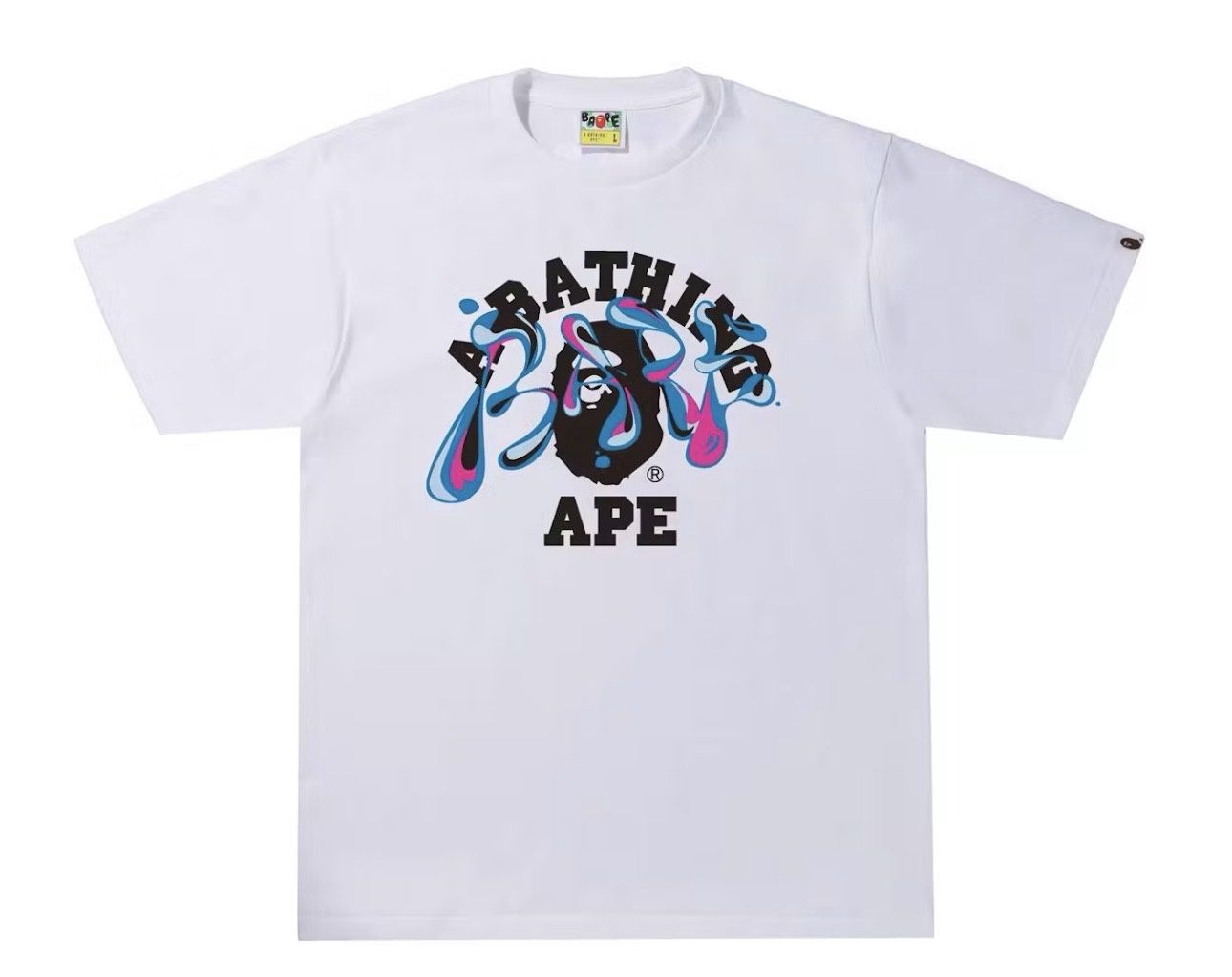 Bape Marble Camo Liquid College Tee