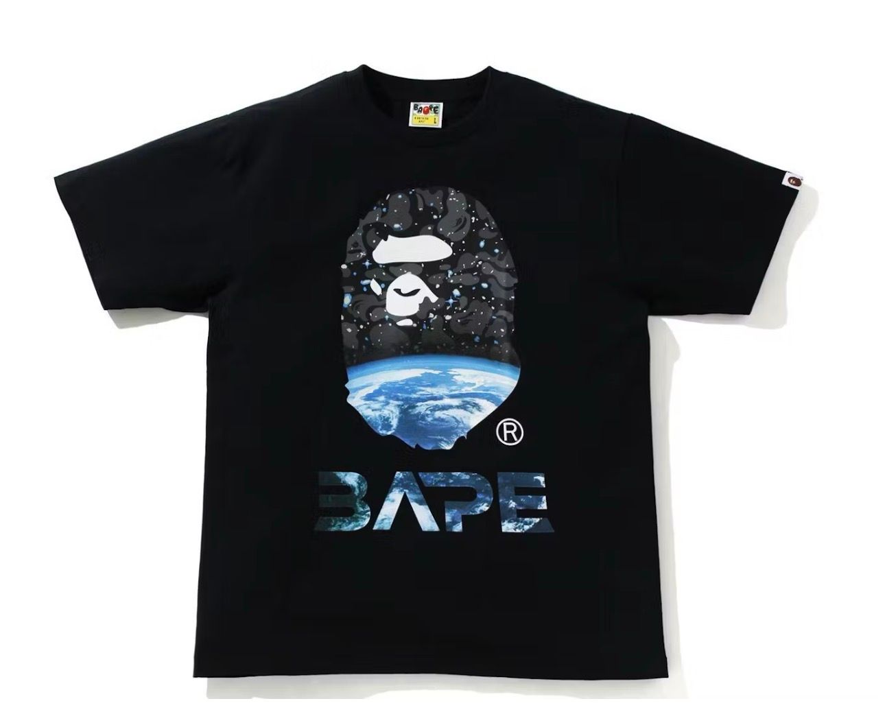 BAPE Space Camo Ape Head Tee
