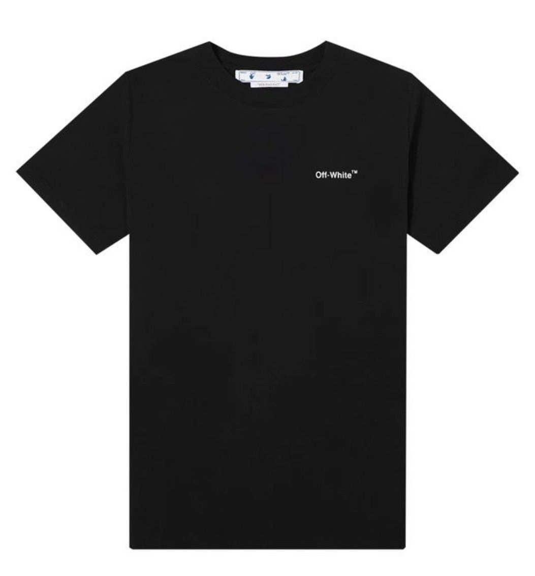 Off-White Wave Diag Slim Tee Black/White