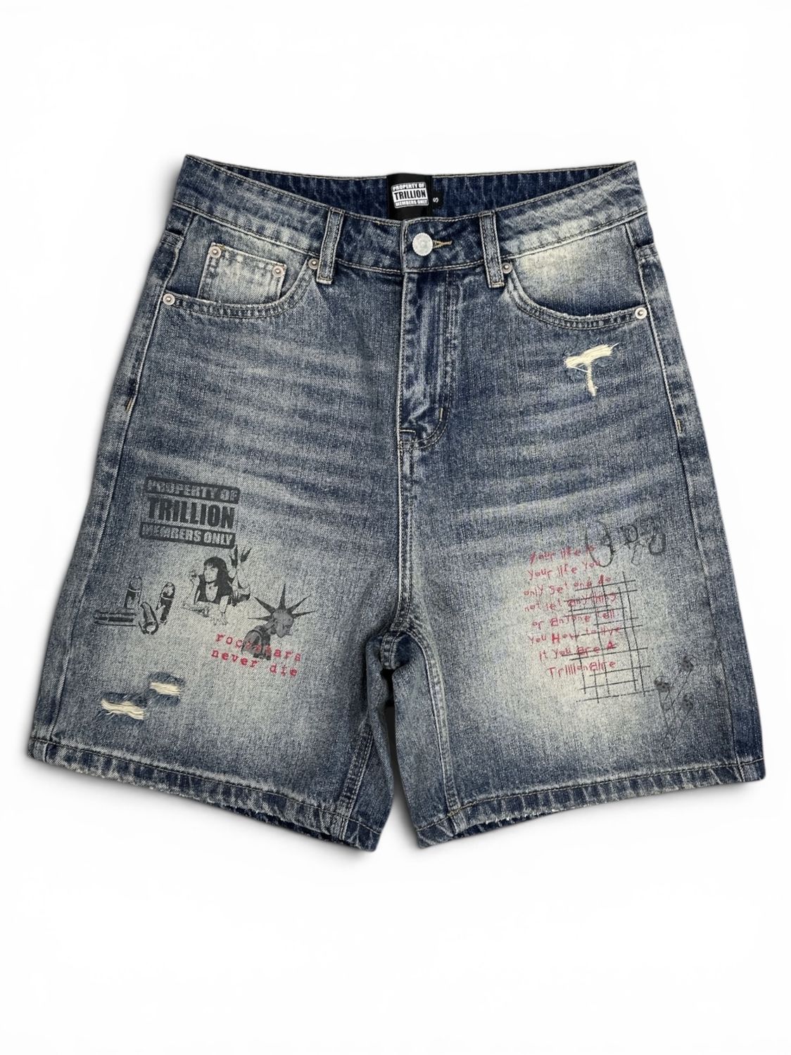 Trillion Messenger Denim Jorts