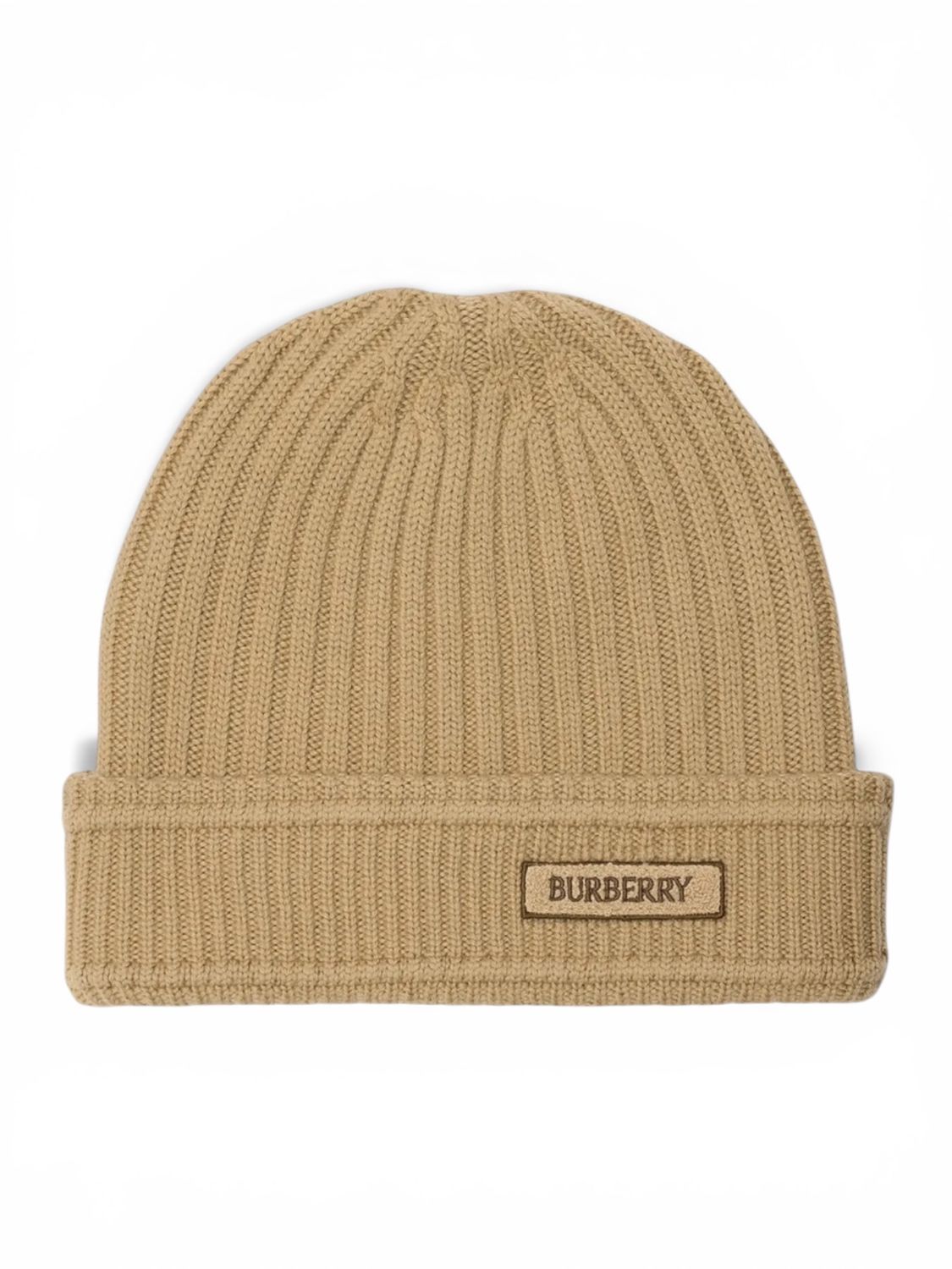 Burberry Rib-Knit Wool Beanie