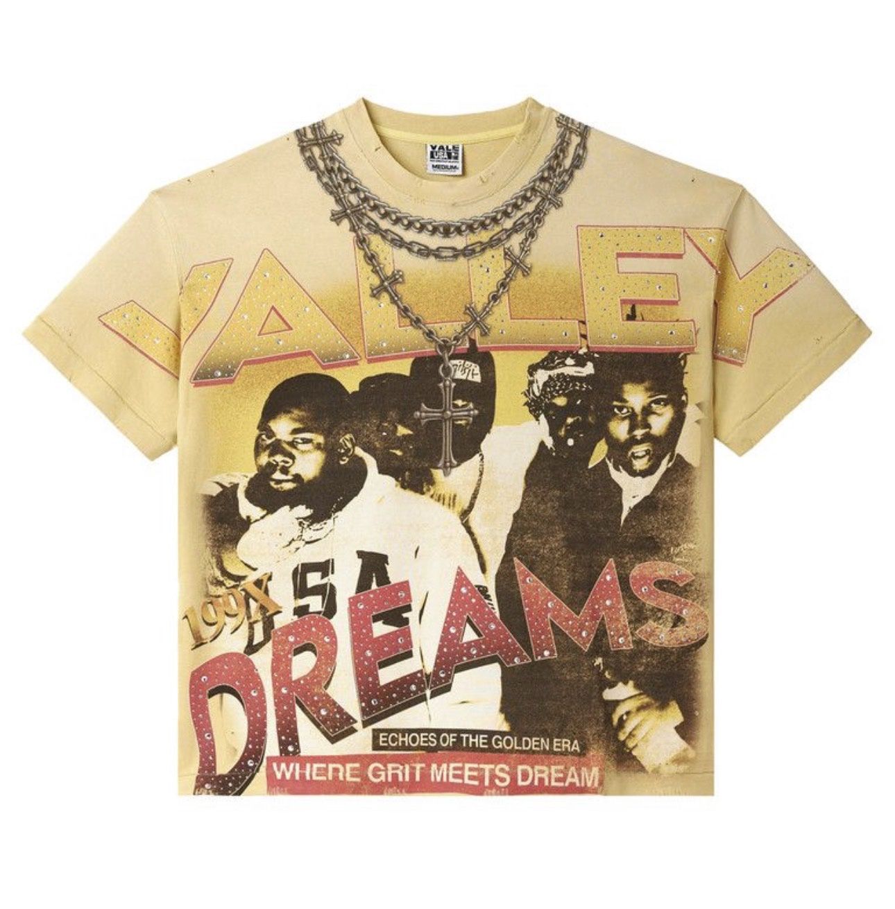 Vale Forever Golden Chambers Bling Tee "Yellow"