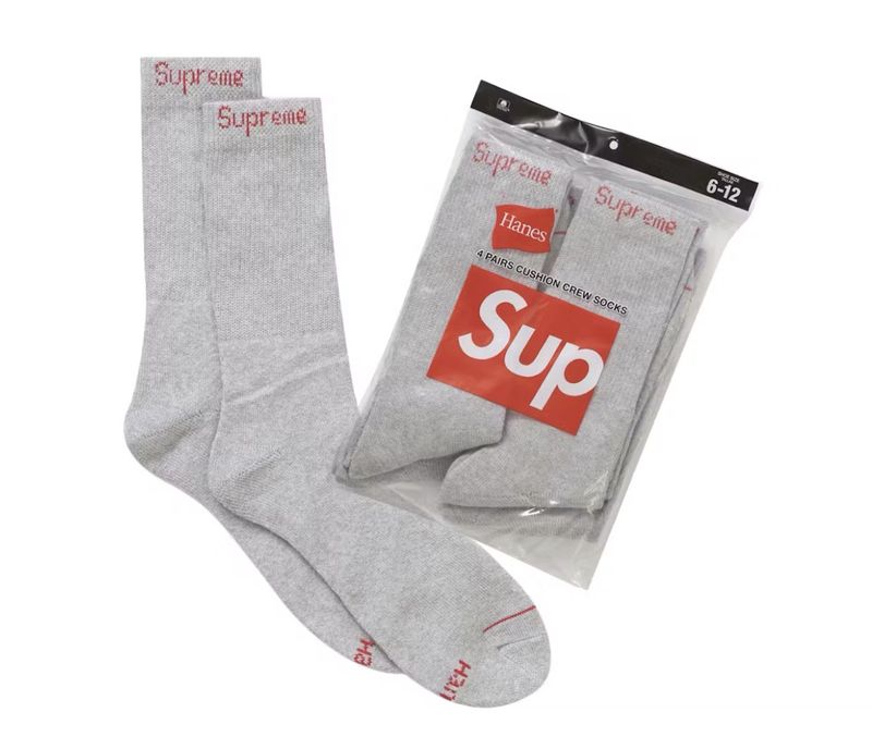 Supreme Socks Grey