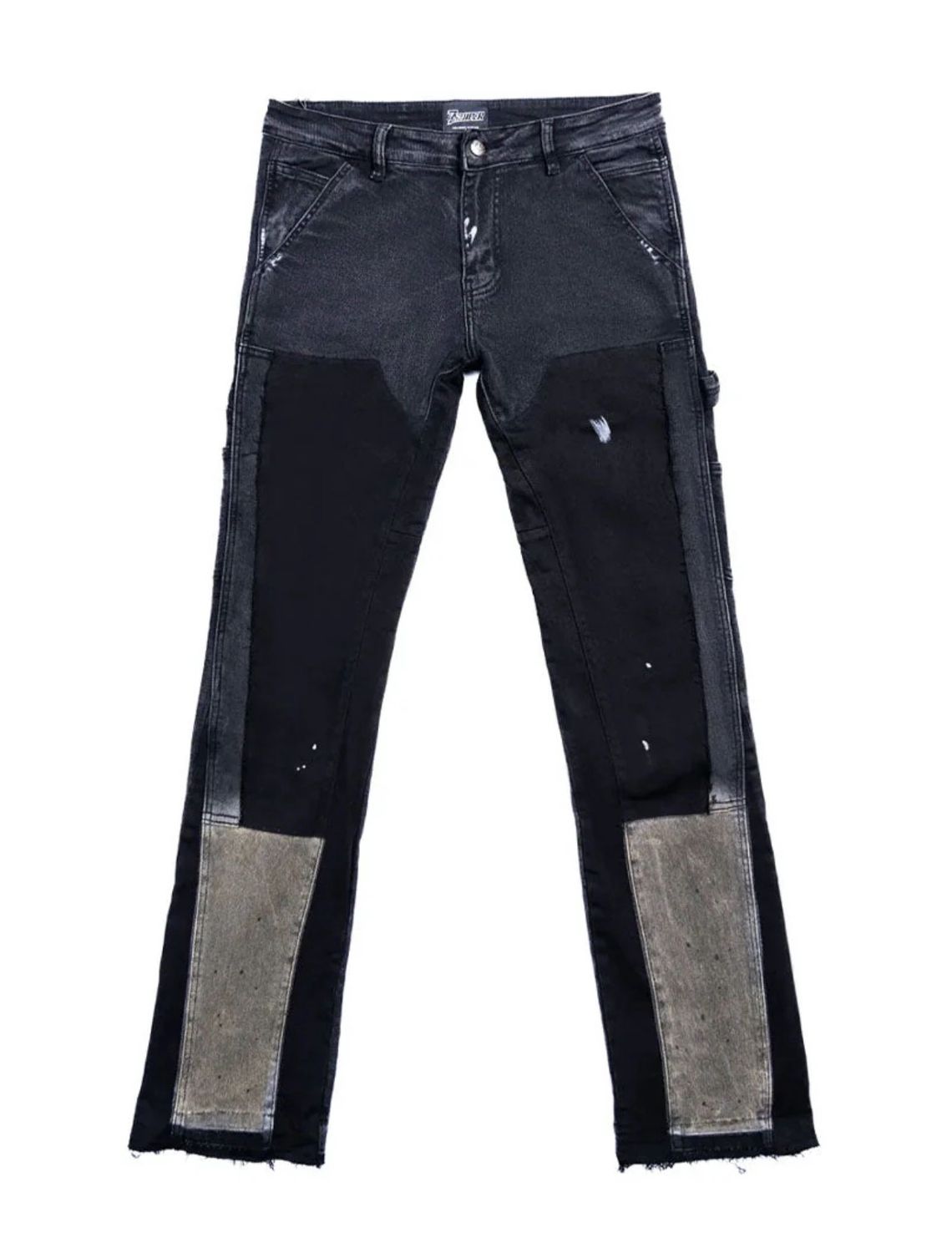 Triple Seven Flared Denim Black