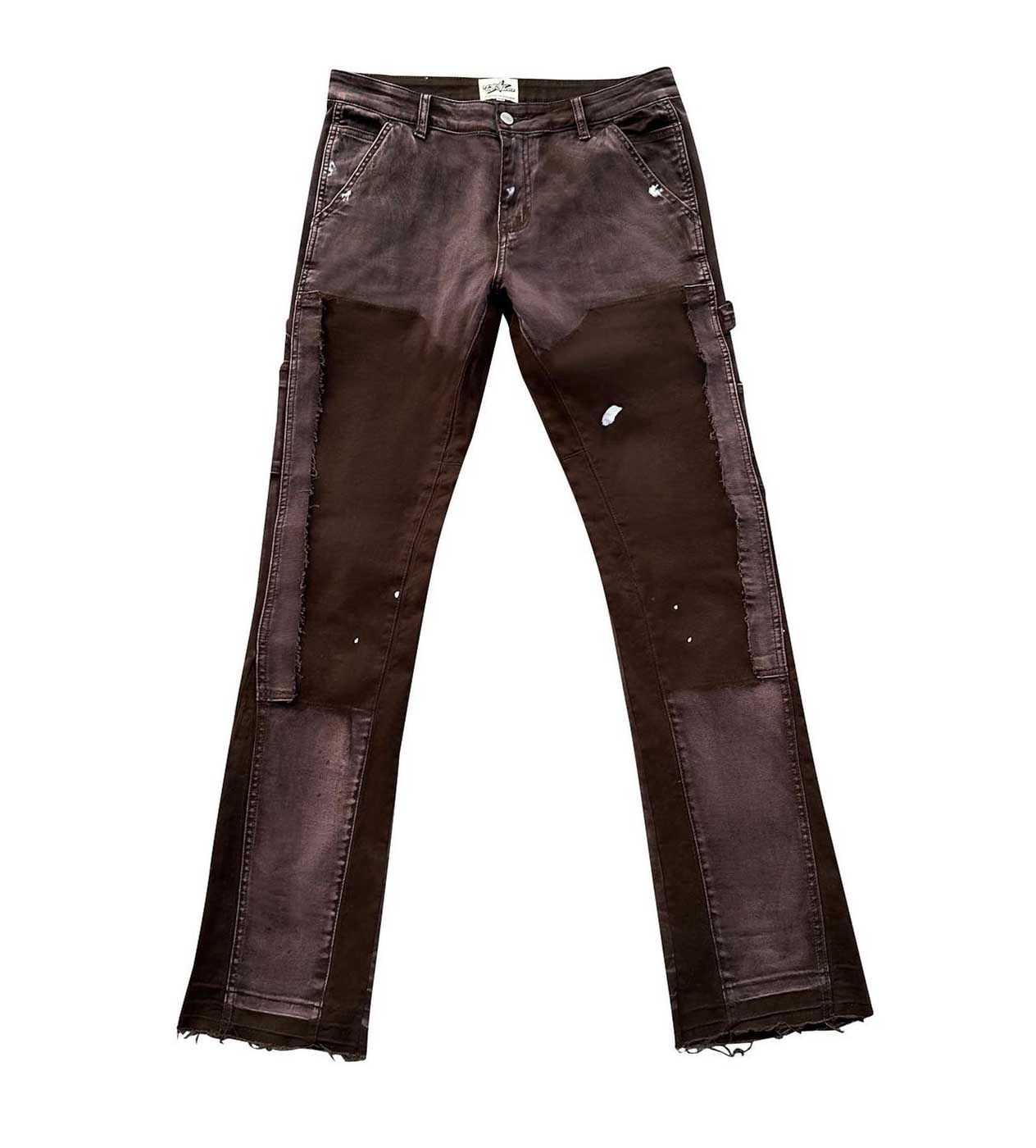 Triple Seven Flared Denim Brown