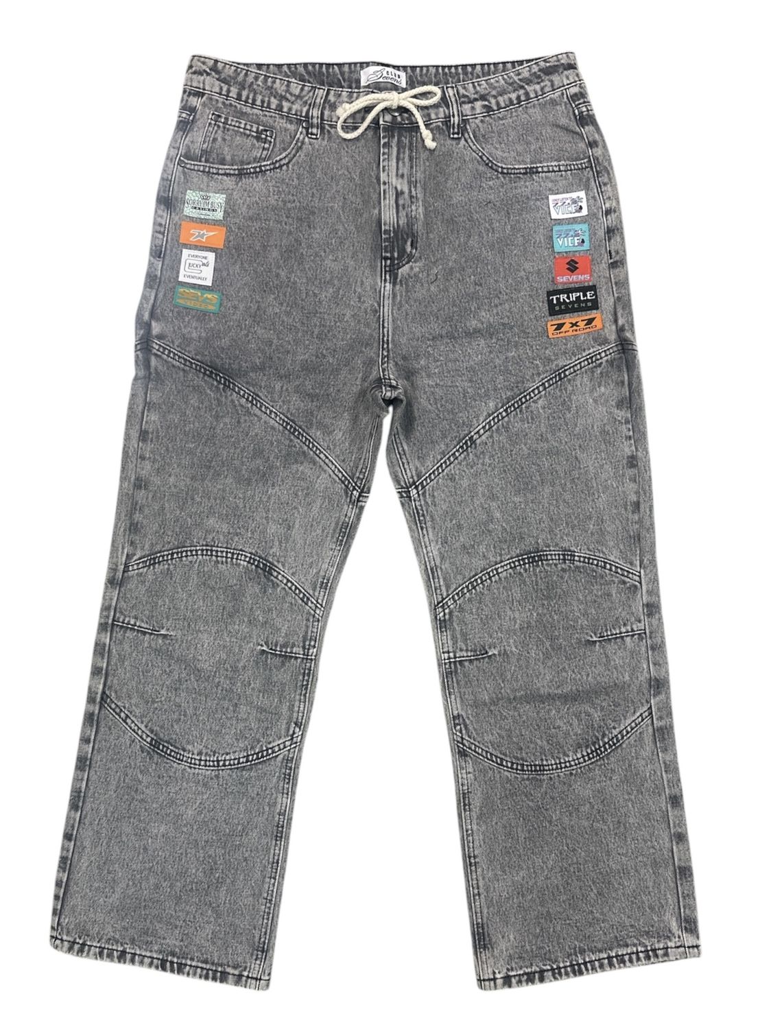 Triple Seven Moto Denim Pant Black Wash