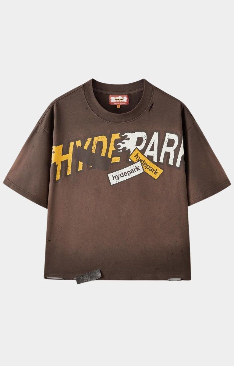 Hyde Park Ralley Oversized Tee Brown