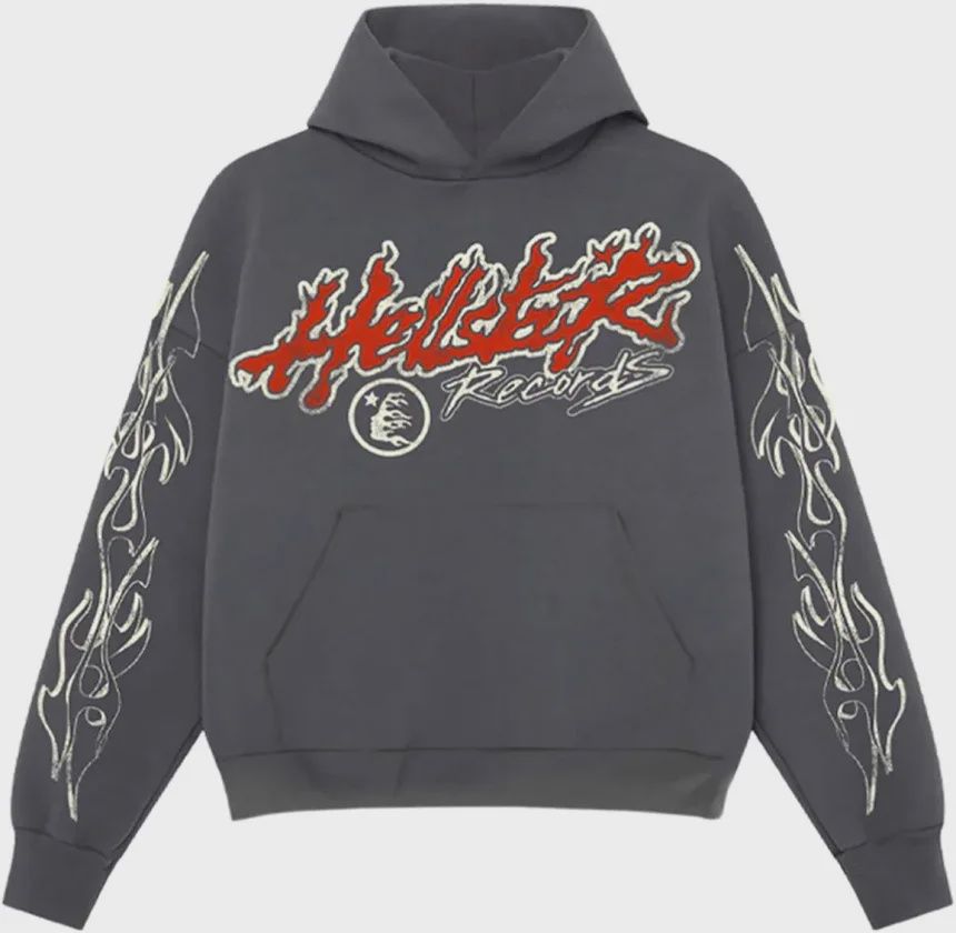 Hellstar Records Tour Flame Print Hoodie