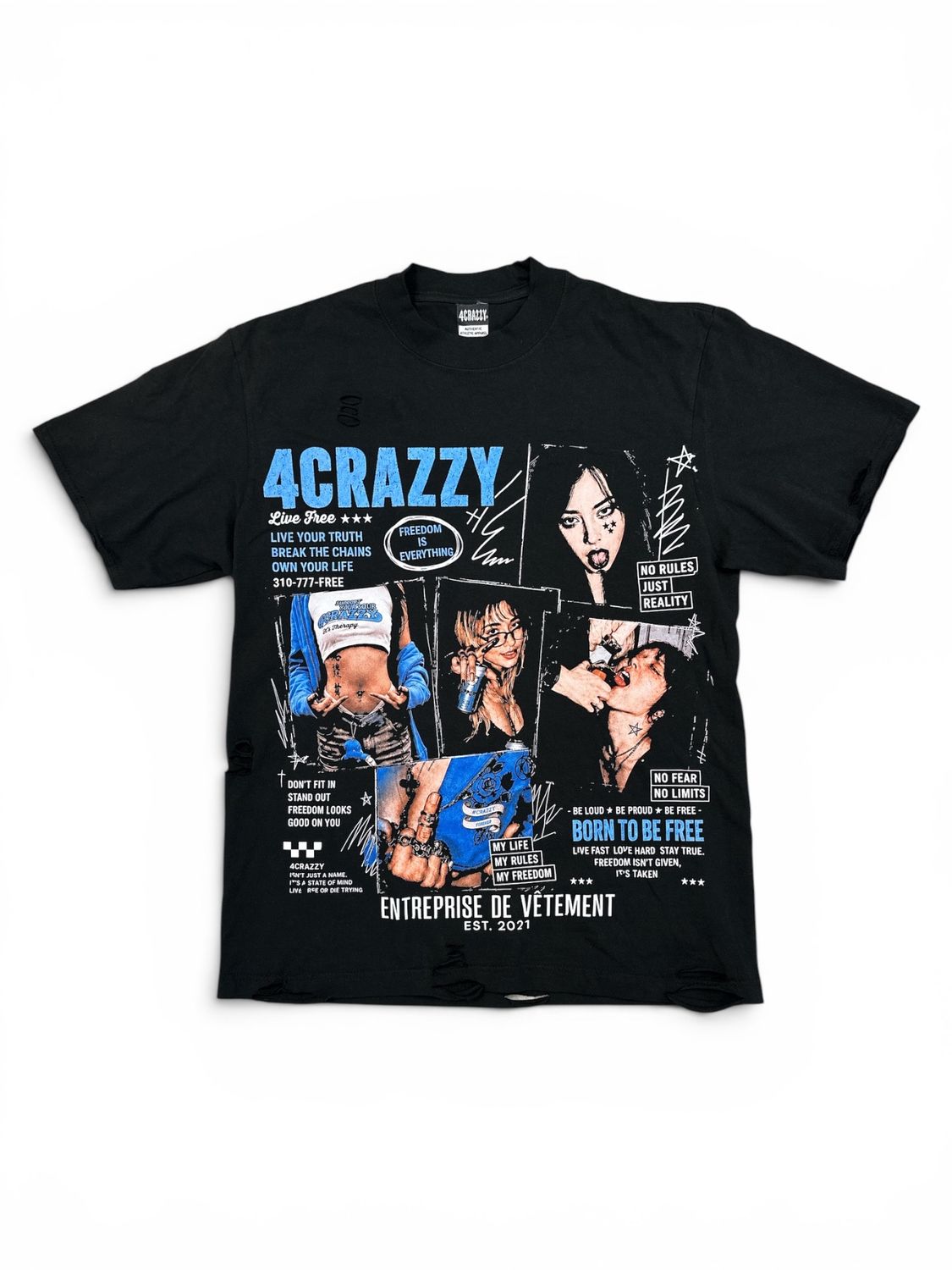 4Crazzy Born To Be Free Black