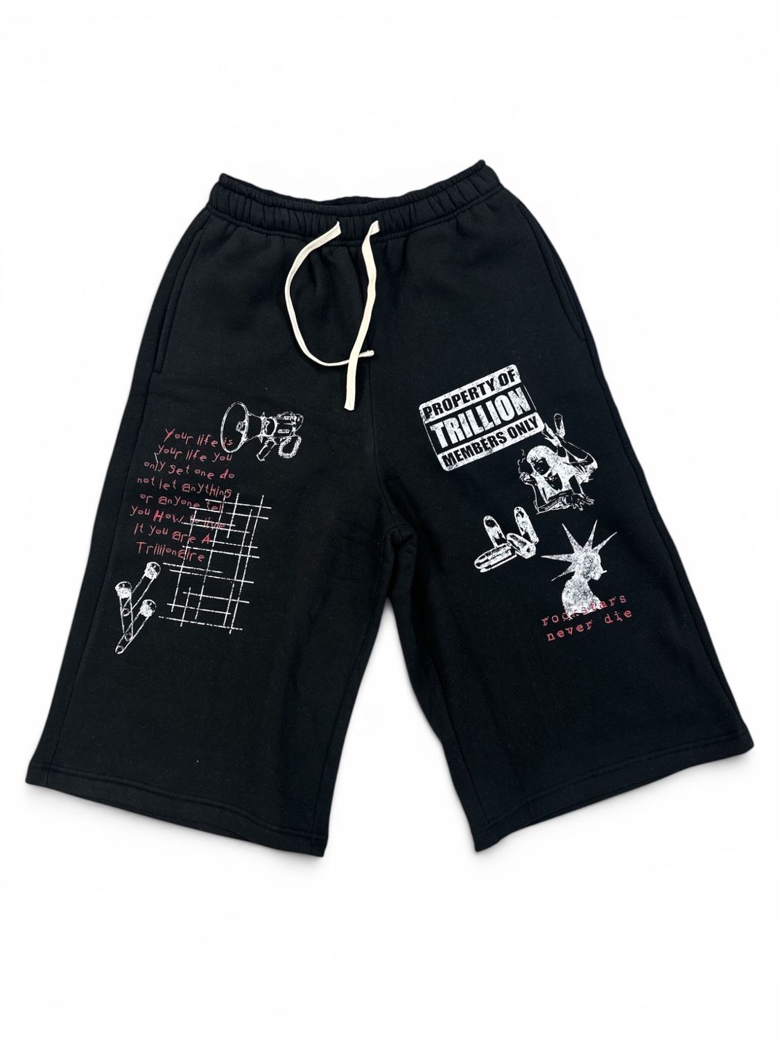 Trillion Messenger Long Shorts Black