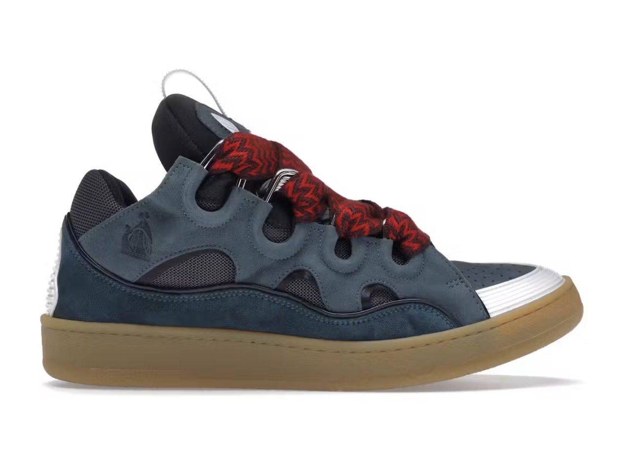 Lanvin Leather Curb Blue Grey