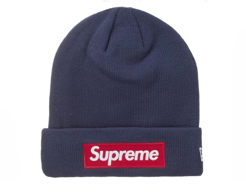 Supreme New Era Beanie Navy