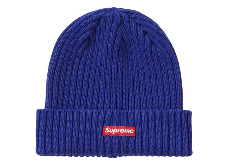 Supreme Overdyed Beanie Navy