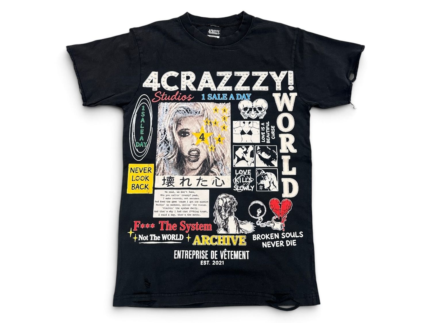 4Crazzy Broken Souls Tee