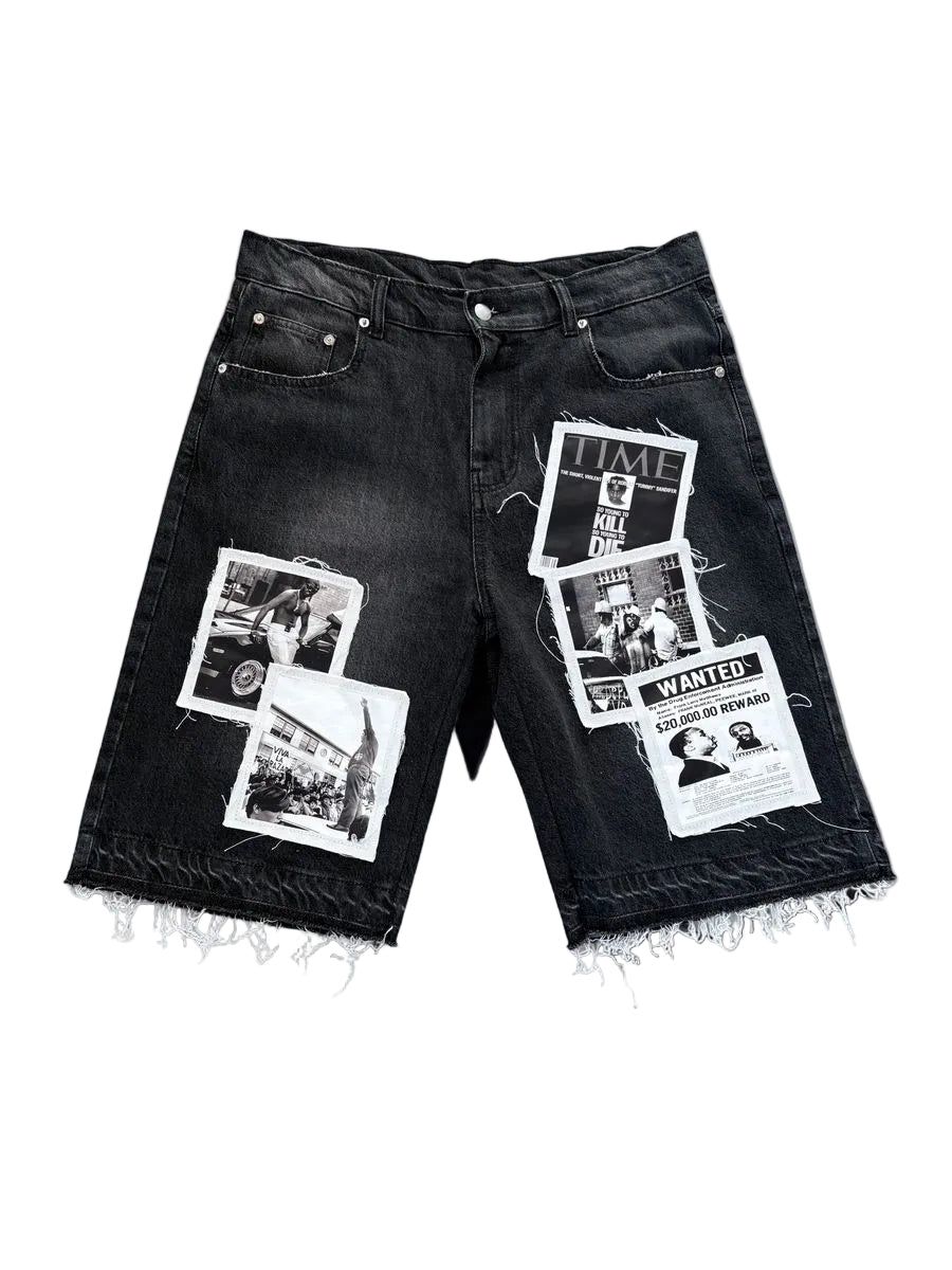 Fraternal Black Wattba Jorts