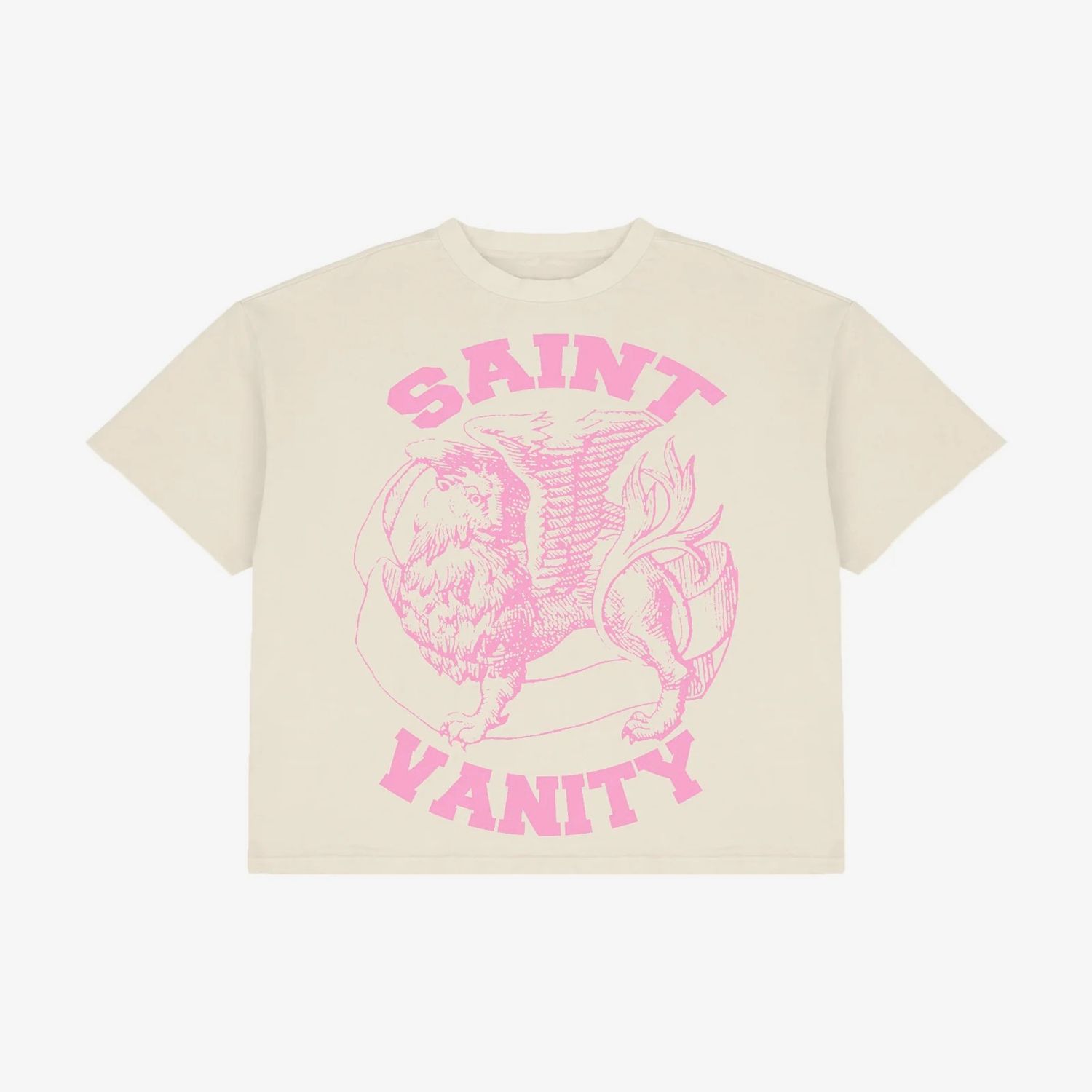 Saint Vanity Griffin Tee Cream White
