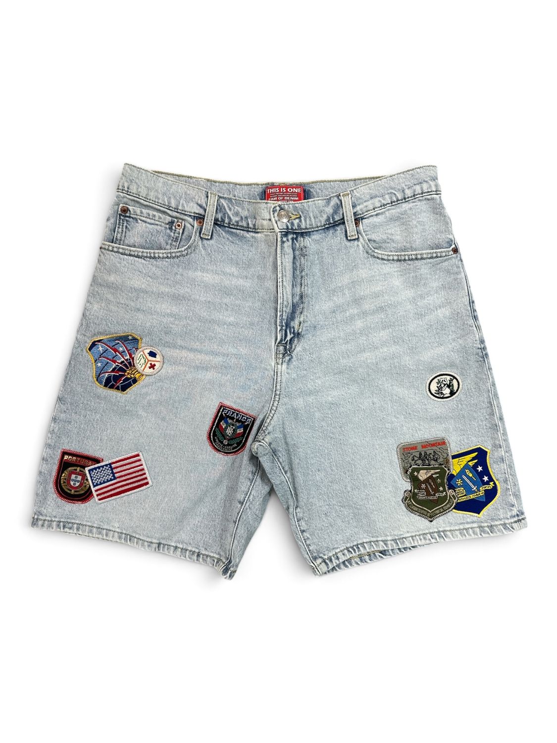 Waviii.280 One Of One Patch Blue Denim Jhorts