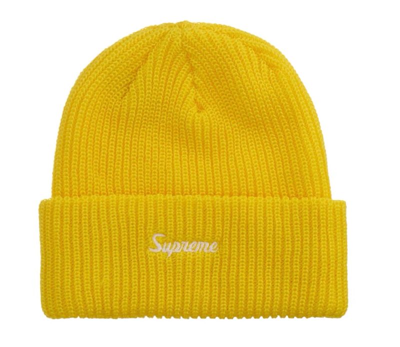 Supreme Loose Gauge Beanie Yellow