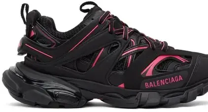 Balenciaga Track Sneaker Black Neon Pink