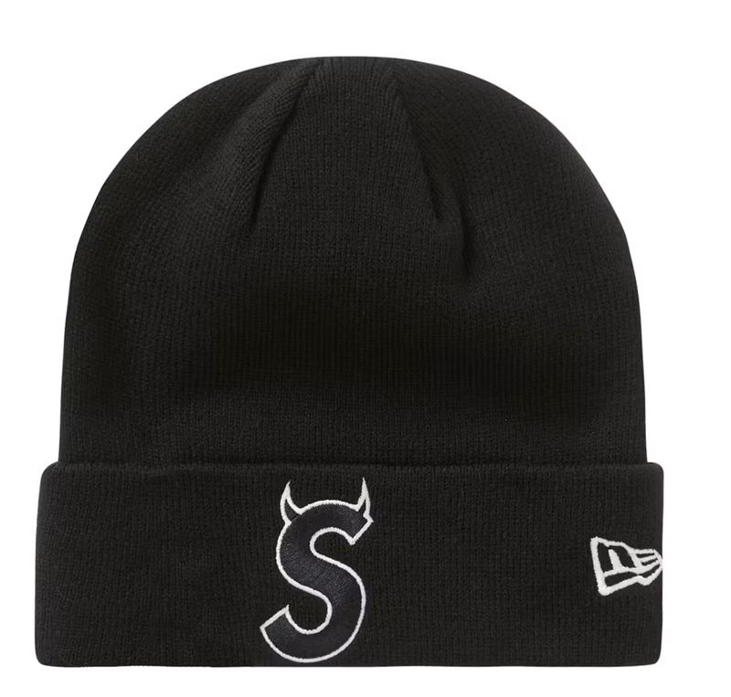 Supreme New Era Devil S Logo Beanie (Black)