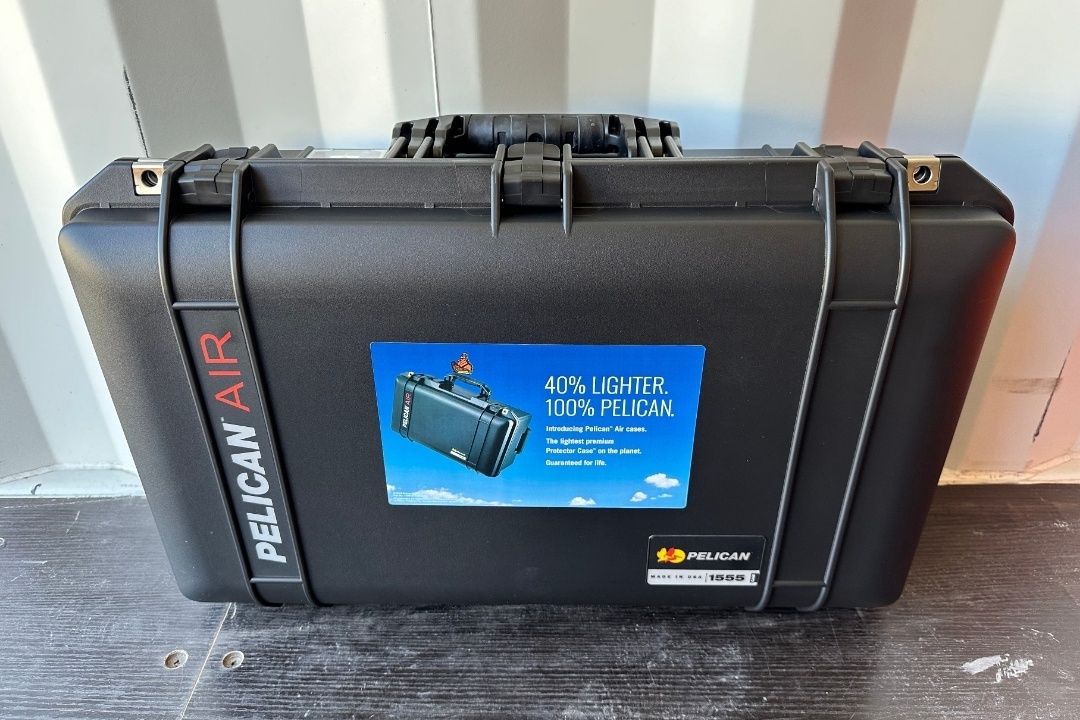 PELICAN CASE, AIR SERIES, BLACK, PELICAN - PELICAN CASES - PE-CA-BL-1555, NEW SURPLUS, SOLD PER EACH