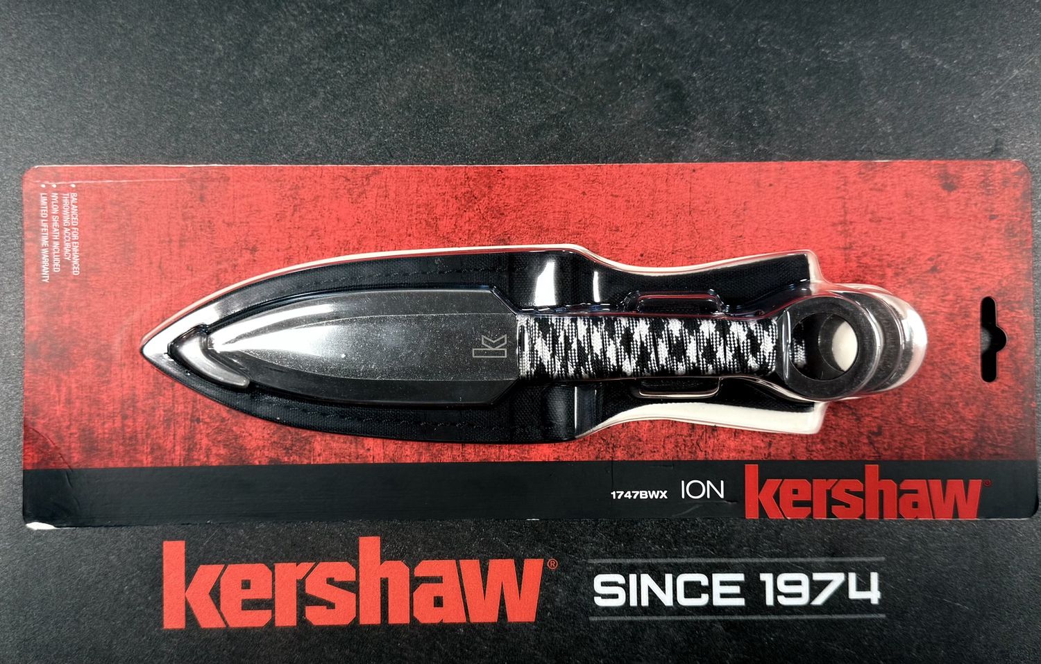 KS-1747BWX - ION THROWING KNIFE SET - KERSHAW KNIVES - MODEL 1747BWX, NEW, SOLD PER EACH
