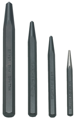4-Piece Center Punch Set — Williams Industrial Tools (JHWPS-4)