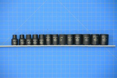 3/8&quot; Drive Shallow Impact Socket Set, 6-Point, Metric, 13 Pieces — Williams Industrial Tools (JHW36923)