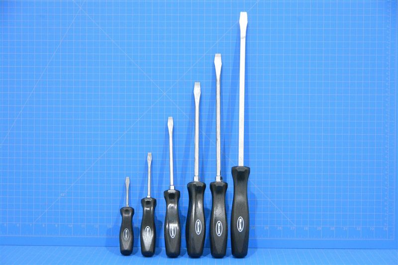 6-Piece ENDUROGRIP™ Keystone Slotted Screwdriver Set — Williams Industrial Tools (JHW100P-6SD)