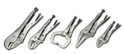 Combination Locking Pliers Set, 5 Pieces — Williams Industrial Tools (JHW23076)