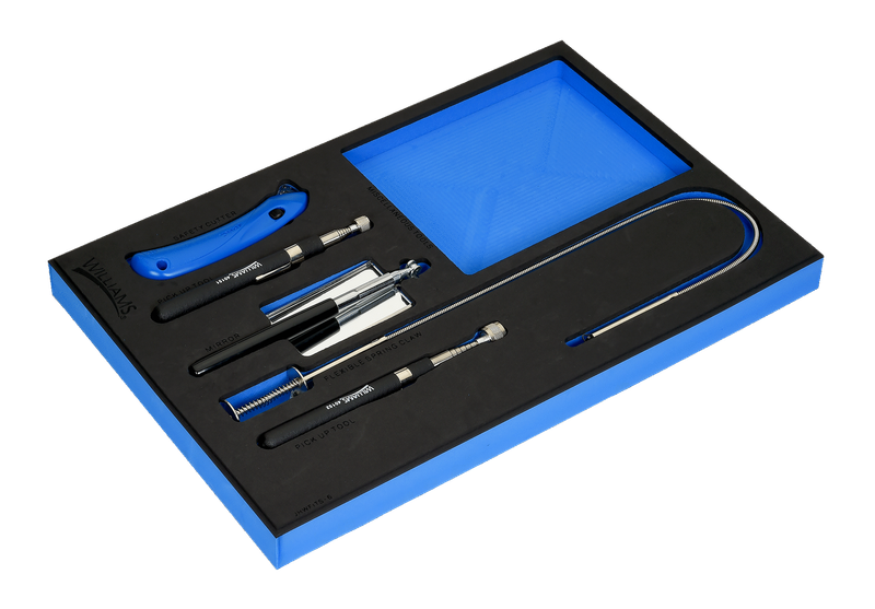 5-Piece Utility Tool Set in 1/3 Foam Drawer Insert — Williams Industrial Tools (JHWFITS-6)