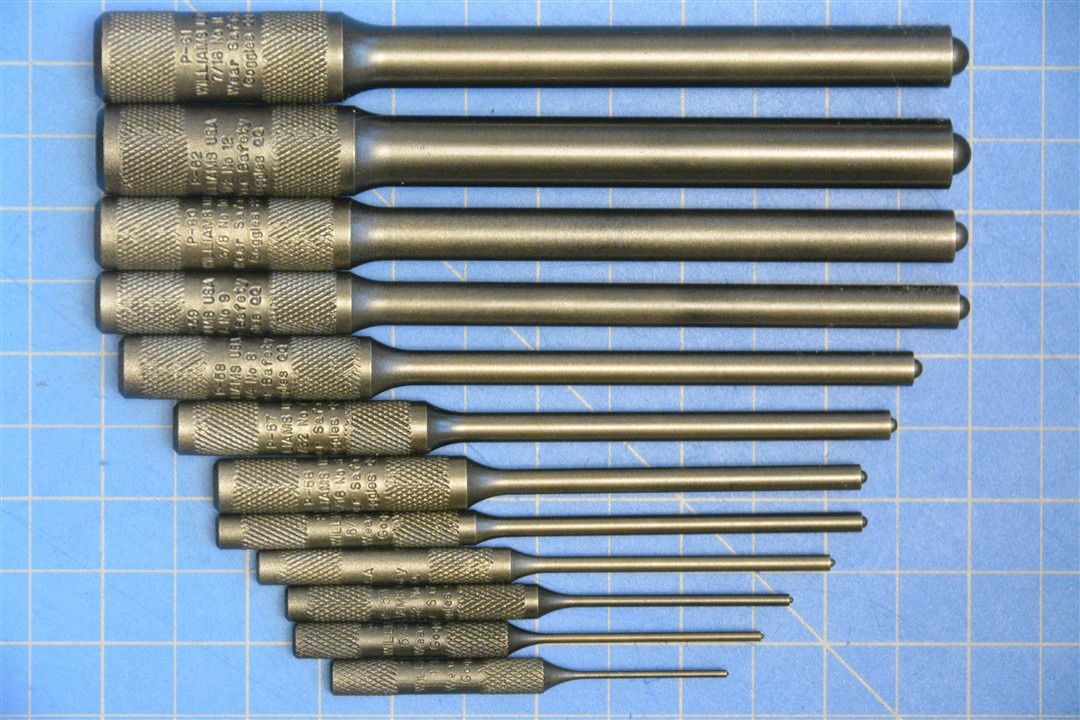12-Piece Pilot Punch Set — Williams Industrial Tools (JHWPS-12)