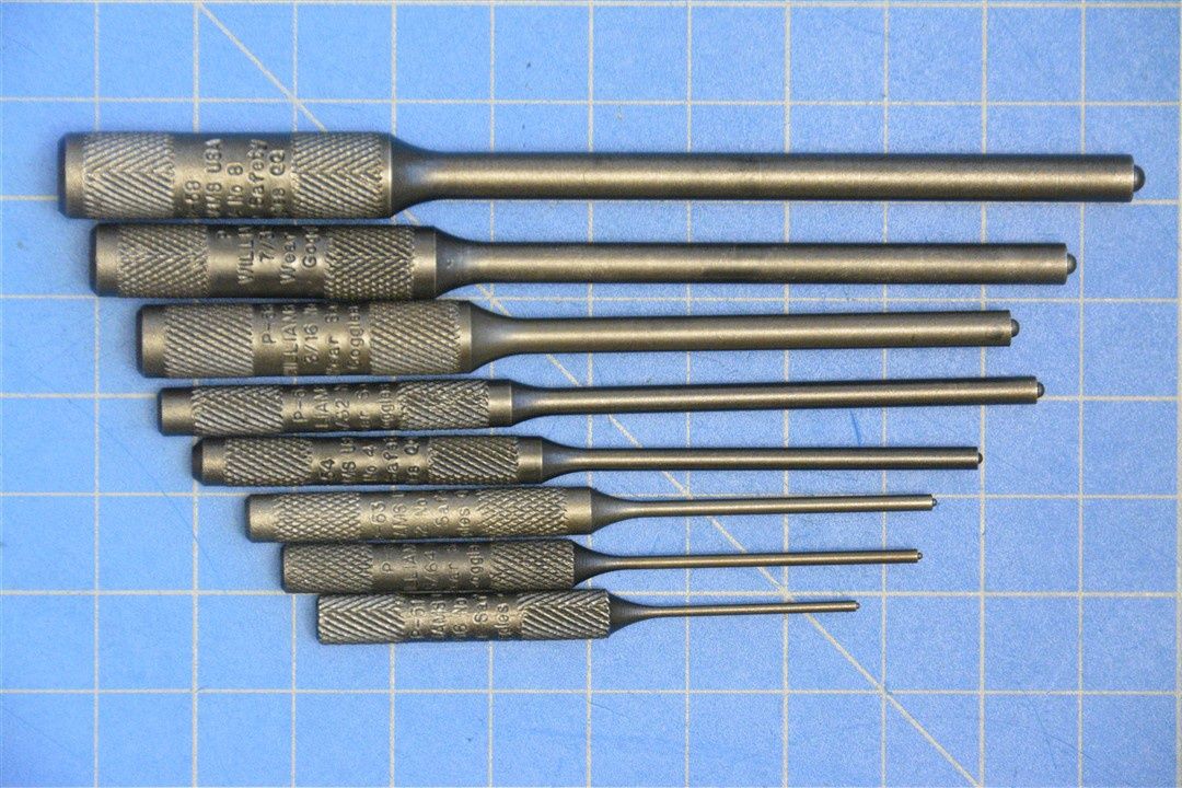 8-Piece Pilot Punch Set — Williams Industrial Tools (JHWPS-8)