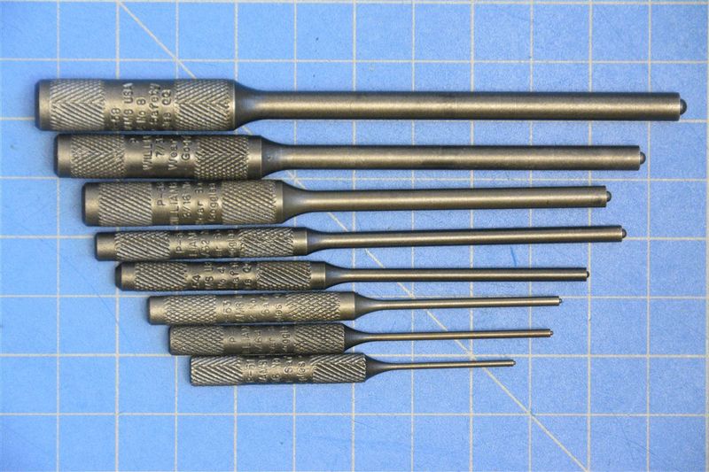 8-Piece Pilot Punch Set — Williams Industrial Tools (JHWPS-8)