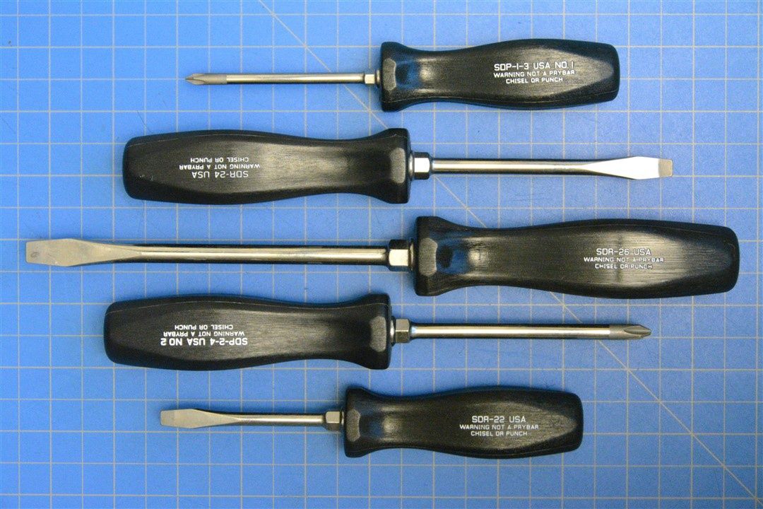 5-Piece ENDUROGRIP™ Mixed Screwdriver Set — Williams Industrial Tools (JHW100P-5MD)
