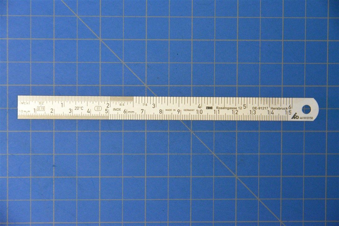 461810 150 - STAINLESS, STEEL, RULER, NE-EA