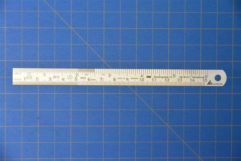461810 150 - STAINLESS, STEEL, RULER, NE-EA
