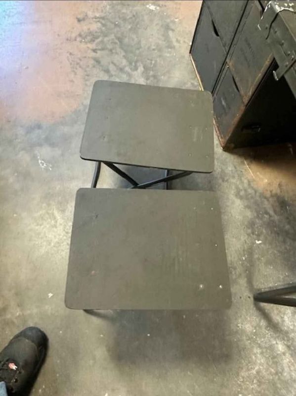 US MILITARY OFFICERS FIELD DESK - HEADQUARTERS TABLE TRUNK