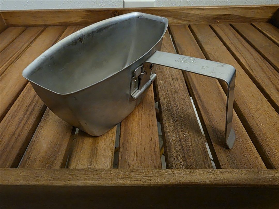 U.S. Military Arctic Stainless Steel Canteen Cup — Extreme Cold Weather Model