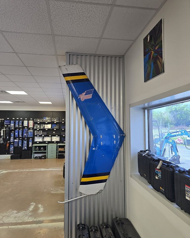 U.S. Aircraft Vertical Stabilizer / Tail Fin – Authentic Military Jet Component (Display &amp; Mancave Art)