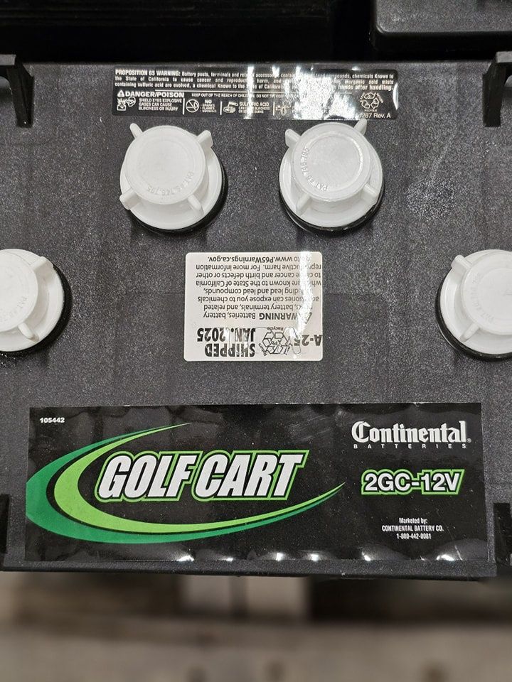 Continental GC12 Golf Cart Battery – 12V Flooded Lead Acid Deep Cycle (140Ah)