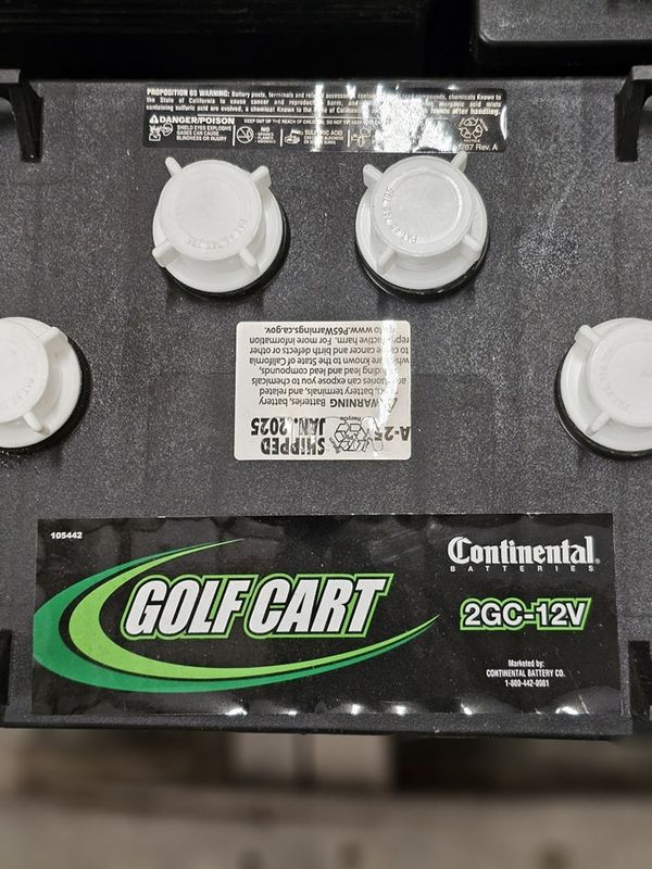 Continental GC12 Golf Cart Battery – 12V Flooded Lead Acid Deep Cycle (140Ah)