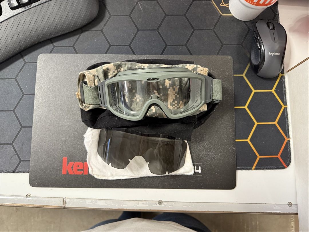 ESS Profile NVG APEL Ballistic Goggles – U.S. Military Protective Eye System with Case &amp; Wrap