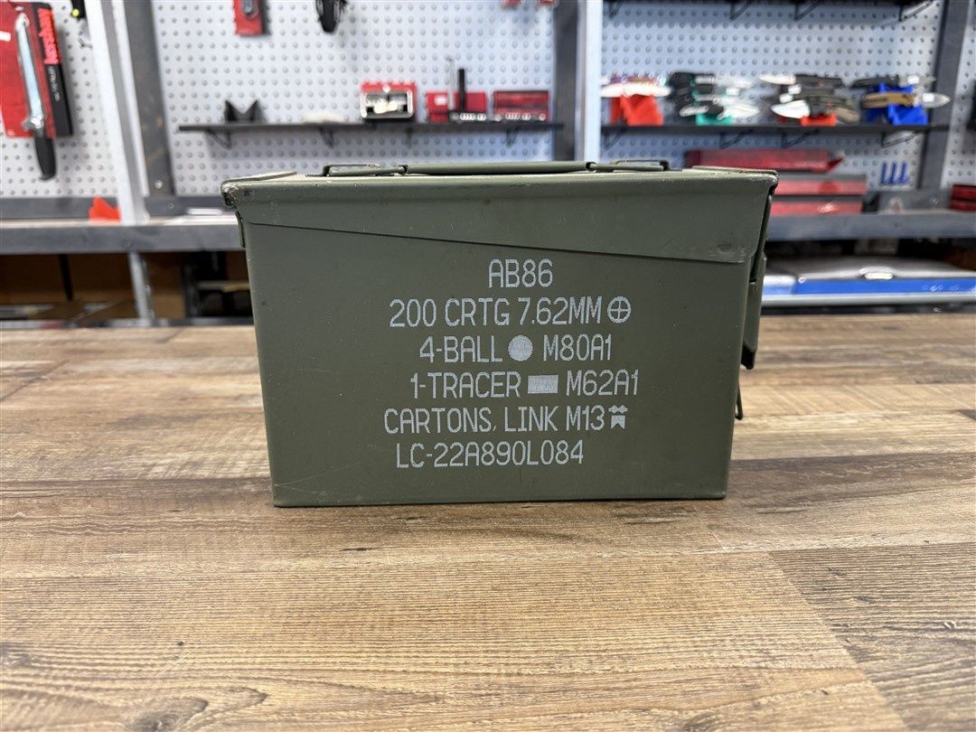 U.S. Military 7.62mm Ammo Can – Steel M19A1 Ammunition Storage Box